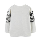 Boys' T-Shirt Cotton Cartoon Halloween Print Short-Sleeve O-Neck Kids Top 3Pcs