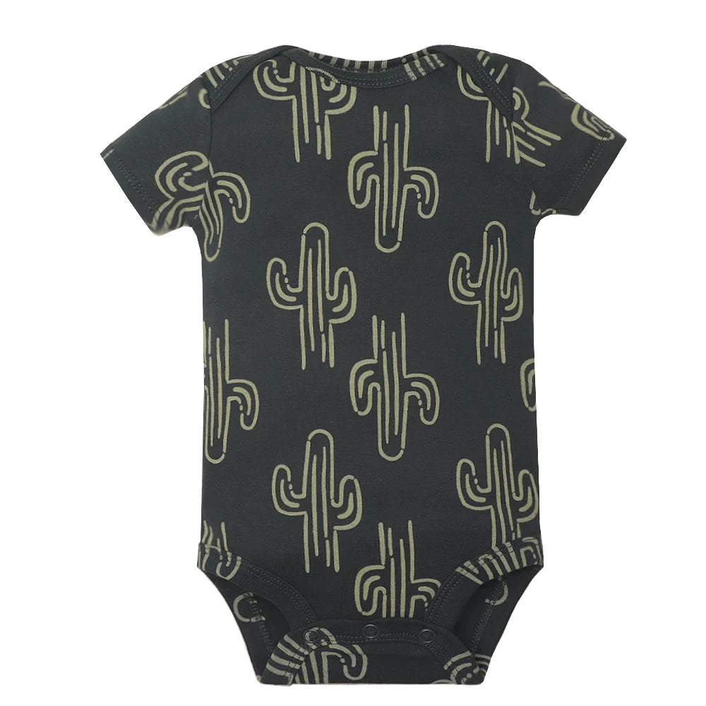 Baby Cotton Short-Sleeve Bodysuits, 5-Pack, 6–24 Months