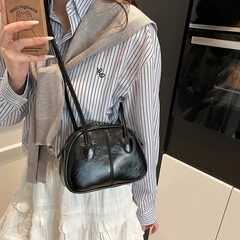 Mini Shoulder Bags Zippper Pu Leather Simple Solid Handbags S8dd53f1b9f124f33a3405705d4248240F STYLEINGER