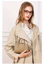 Women's Genuine Cowhide Leather Satchel – Pillow Crossbody Shoulder Bag