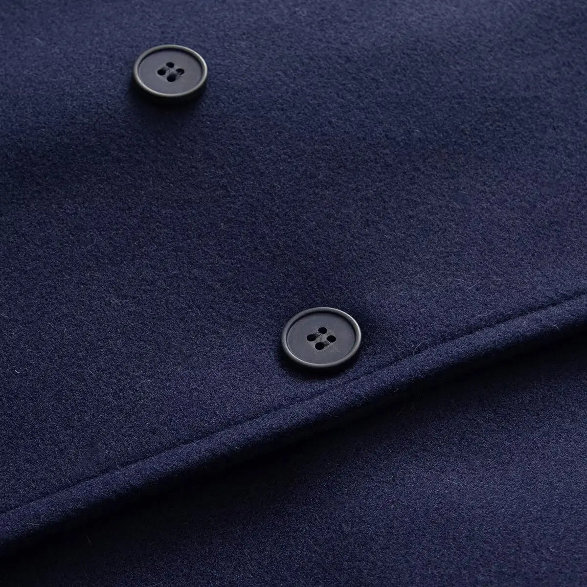 Women's High-Neck Double-Breasted Jacket with Pockets
