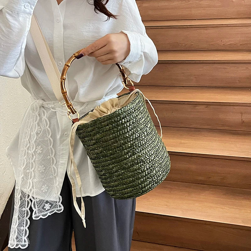 Small Straw Bucket Crossbody Bag for Women - Summer 2025 S8f3c6e96fe594ad8991a2ea83c22537dK STYLEINGER