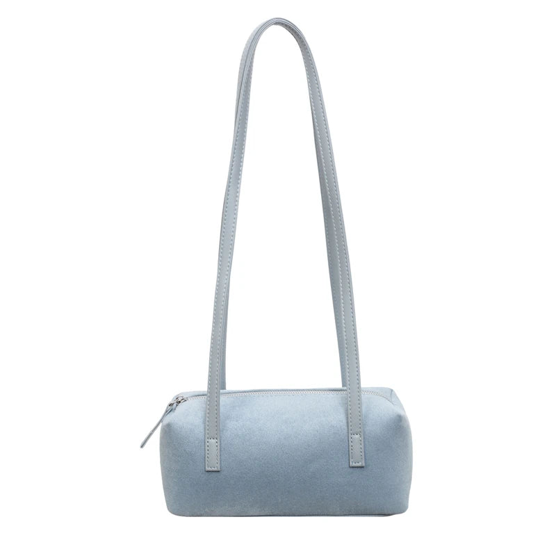 Women's Shoulder Bag Vintage Small PU Leather Zipper Underarm Tote Bag with Phone Pocket