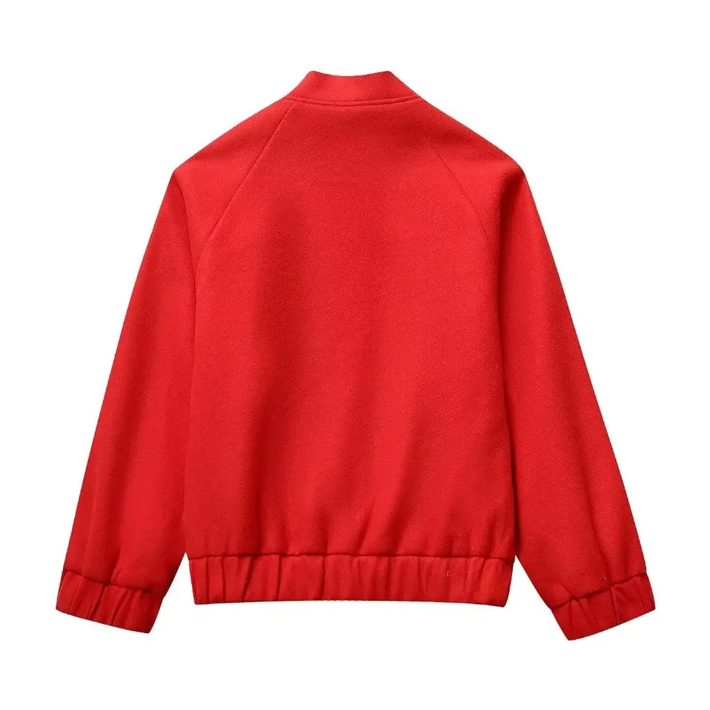 Womens Coat Vintage Solid Stand Collar Office Outwear Casual Trendy Long Sleeve Single Breasted Jacket