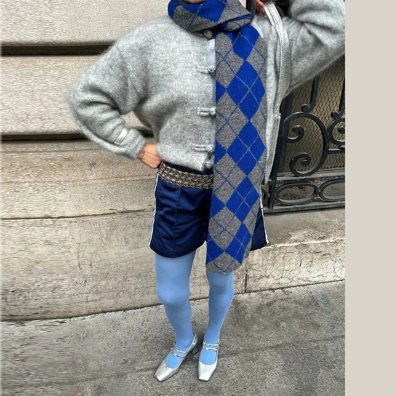 Women's Cardigan Knit Open-Stitch Button O-Neck Loose Full-Sleeve Casual Autumn Winter Sweater