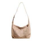 Women's Large Soft Faux Leather Hobo Shoulder Bag