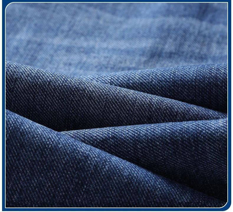 Men's Soft Stretch Straight Jeans Business Casual Slim Fit Wash Denim Pants Korean Fashion Blue Gray Male Brand Trousers