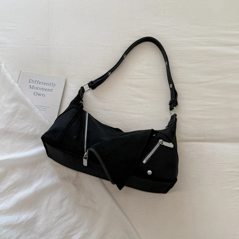 Women's Soft Faux Leather Crossbody Bag with Zipper Closure