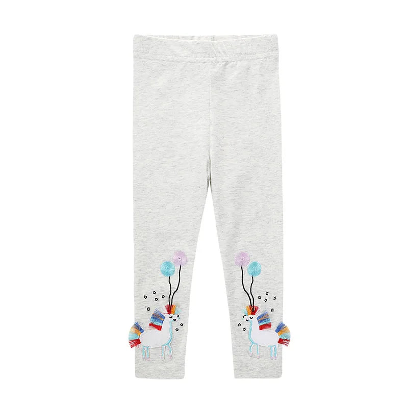 Girls' Leggings Cotton Floral Cartoon Unicorn Print Autumn Kids Tights Pants