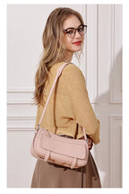 Women's Vintage Genuine Leather Crossbody Bag – Soft Cowhide Bowling Shoulder Bag