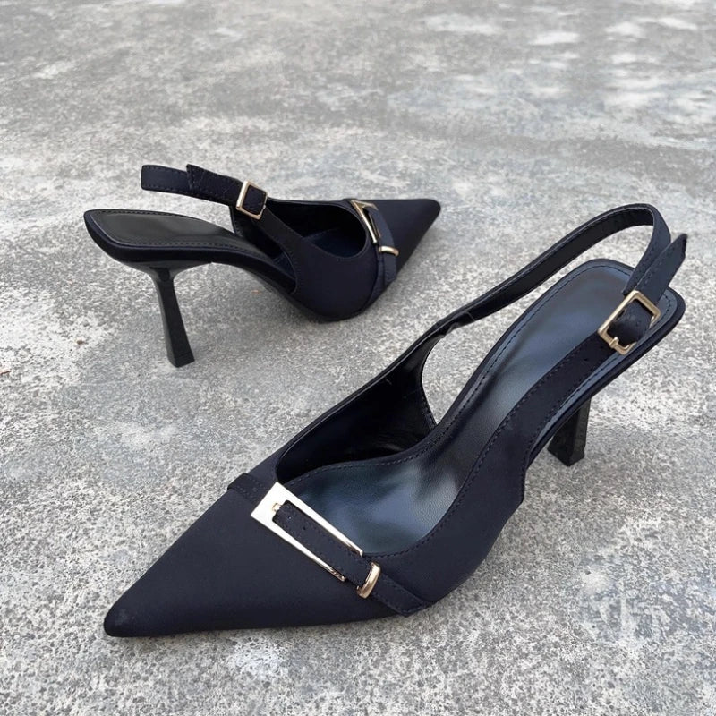Casual Women's Sandals Brand Buckle Designer 2026 Everyday Comfortable Office Women's High Heels