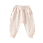 Dave & Bella Kids' Cotton Knit Harem Pants – Soft Unisex Trousers with Pockets