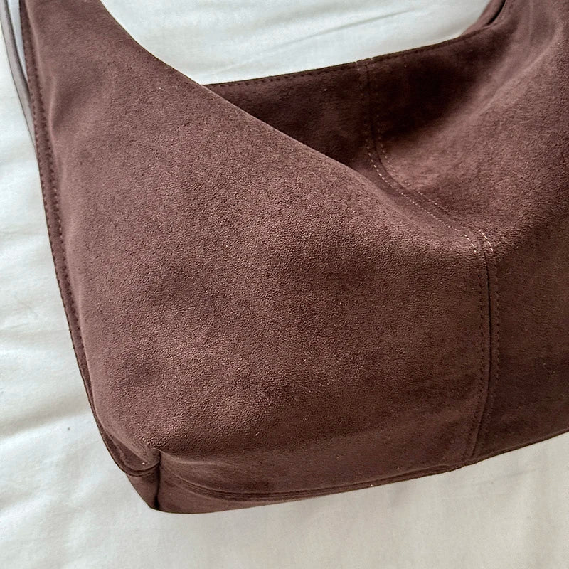 Women's Large Soft Faux Leather Hobo Shoulder Bag