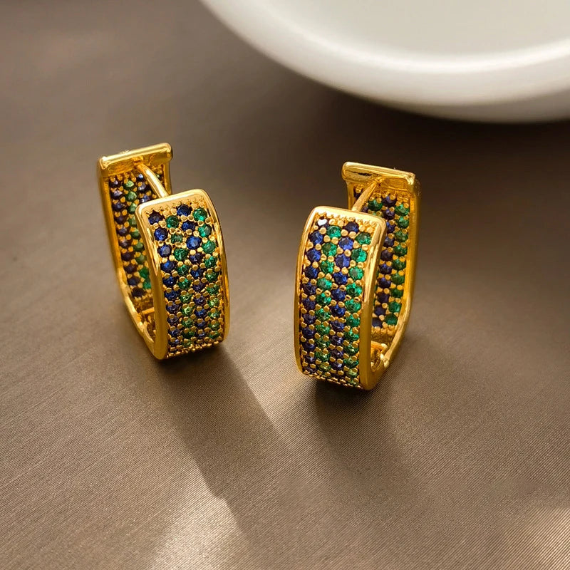 Women's Gold-Tone Cubic Zirconia Drop Earrings