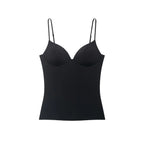 Women's Top Solid Backless Corset V-Neck Thin-Strap Cami Tank Top