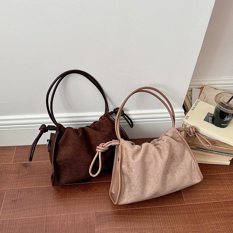 Women's Soft PU Tote Shoulder Bag with Hasp Closure