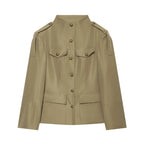 Women's High Street Casual Chic Shorts Suit Single Breasted Jacket Outfit Set