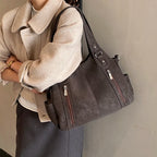 Women's Soft Faux Leather Hobo Shoulder Bag