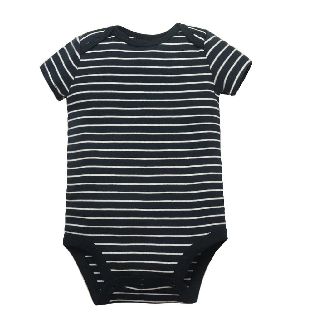 Baby Cotton Short-Sleeve Bodysuits, 5-Pack, 6–24 Months