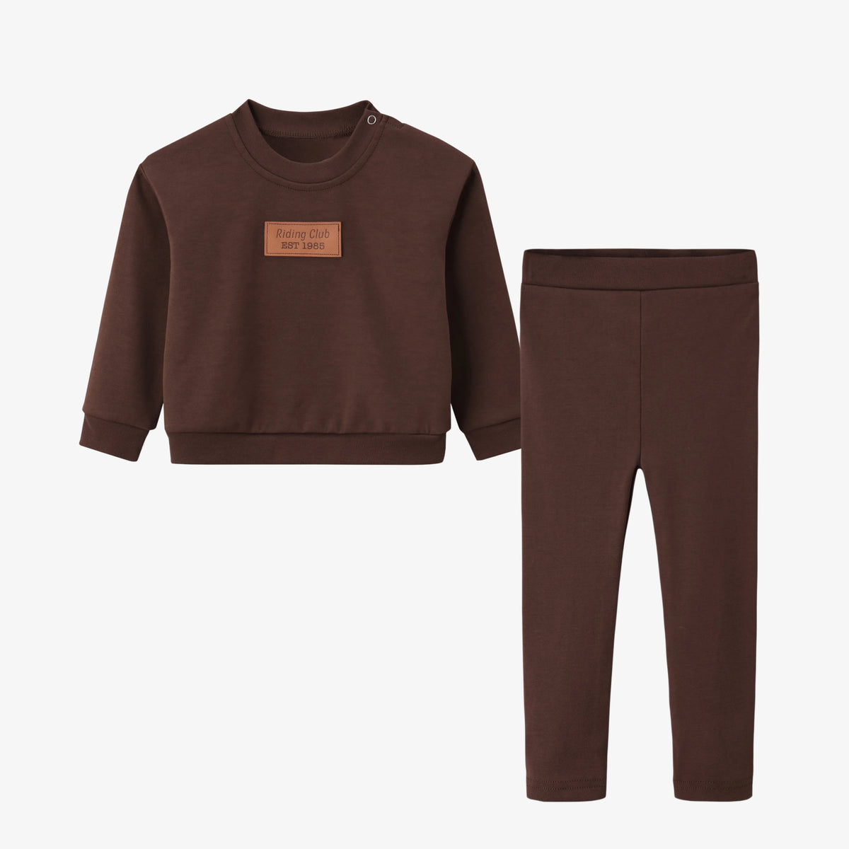 Corduroy Children's Outfit - Unisex Autumn Print Tops
