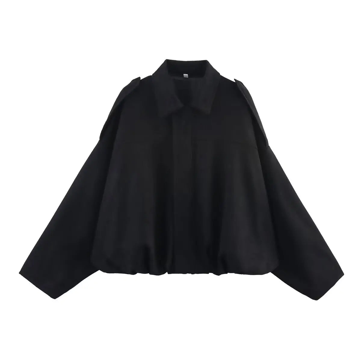 Women's Suede Textured Bomber Jacket Long Sleeve Lapel Collar Loose Coats Casual Outerwear
