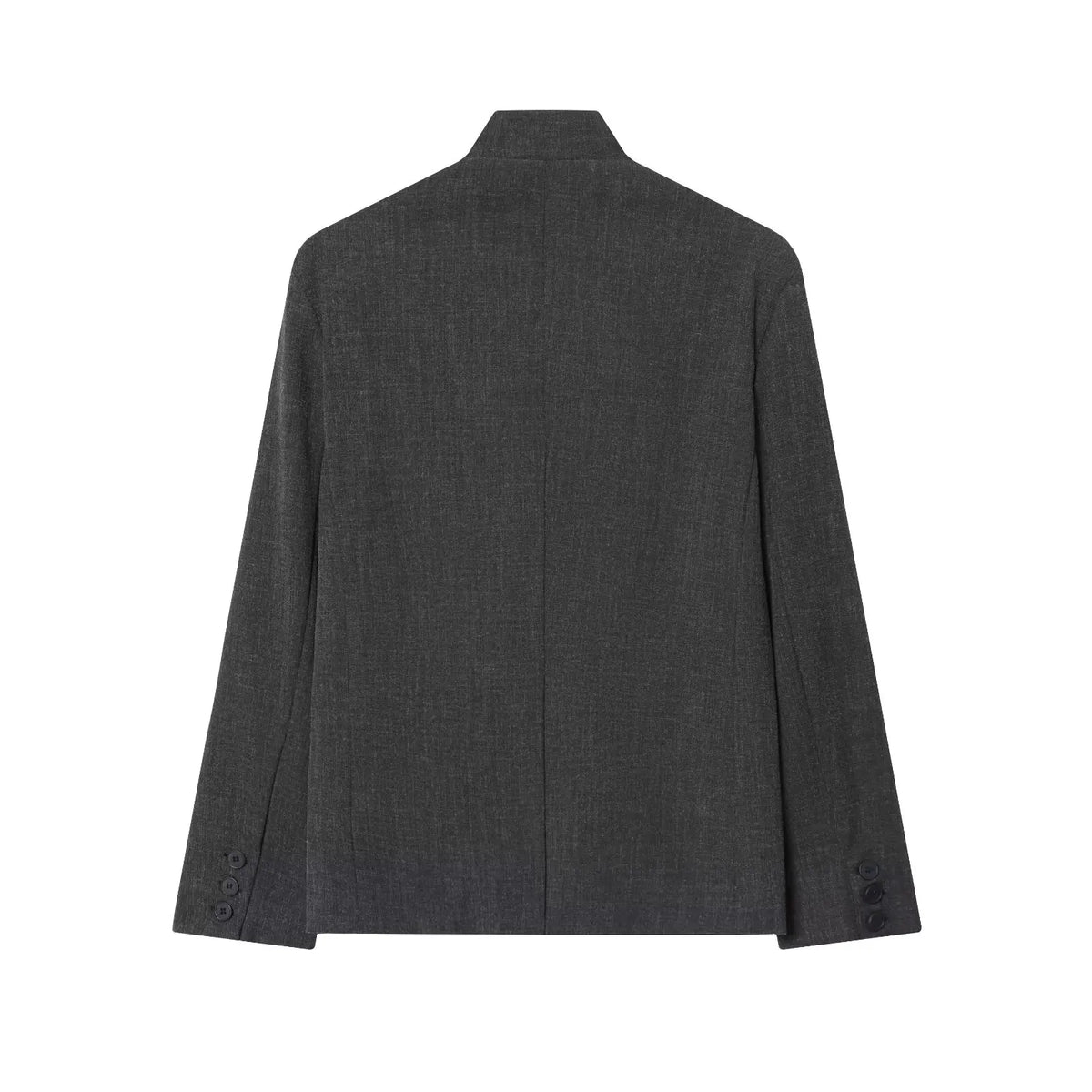 Women's Plaid Stand-Collar Single-Button Blazer Fashion High Street Outwear