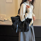 Vintage Leopard Tote Shoulder Bag – Large Capacity Handbag