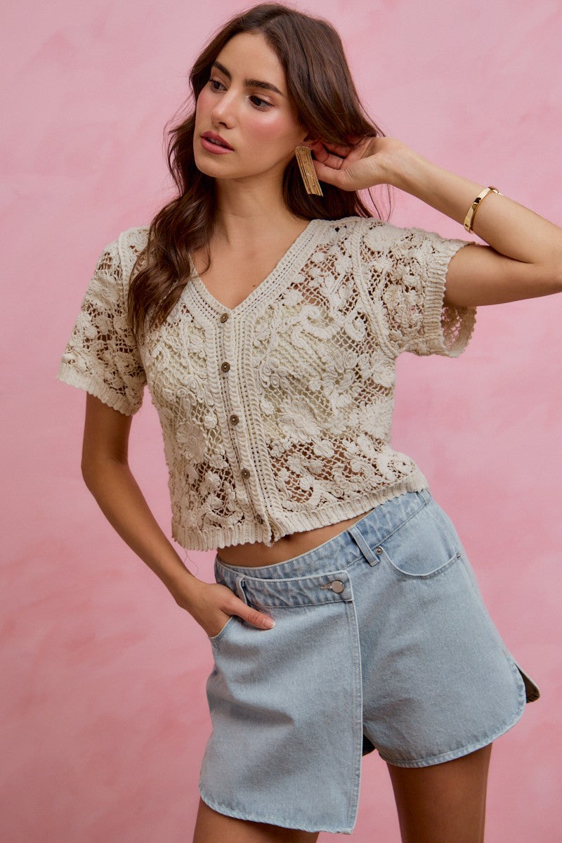 SO ME Denim Wrap Skorts Casual Washed Cotton Mini Jean Skirt with Pockets