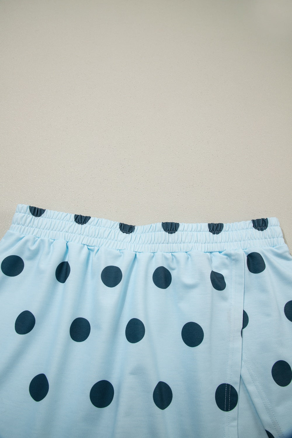 Polka Dot Casual Outfit Set Women's Sleeveless Top and Drwastring Skort