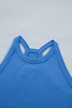Women's Outfit Set Sleeveless Cropped Top and Pocketed Skort Casual Summer
