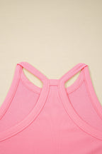 Women's Outfit Set Sleeveless Cropped Top and Pocketed Skort Casual Summer