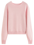 Women's Sweater 100% Wool Crew-Neck Pullover Regular Fit Full-Sleeve Soft Warm Knit Casual Office Winter