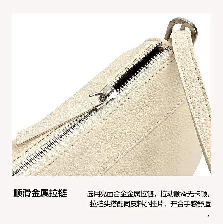 Women's Vintage Genuine Leather Crossbody Bag – Soft Cowhide Bowling Shoulder Bag