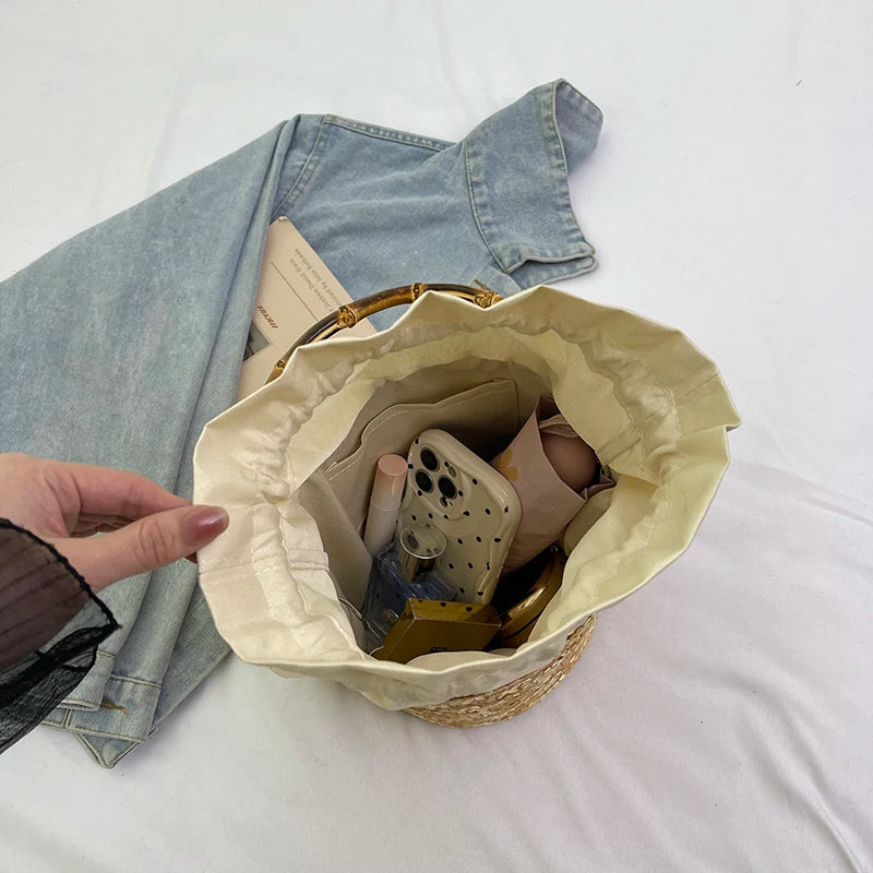 Small Straw Bucket Crossbody Bag for Women - Summer 2025 Sa1f104b7ac824514a975a5f61457a6a0o STYLEINGER