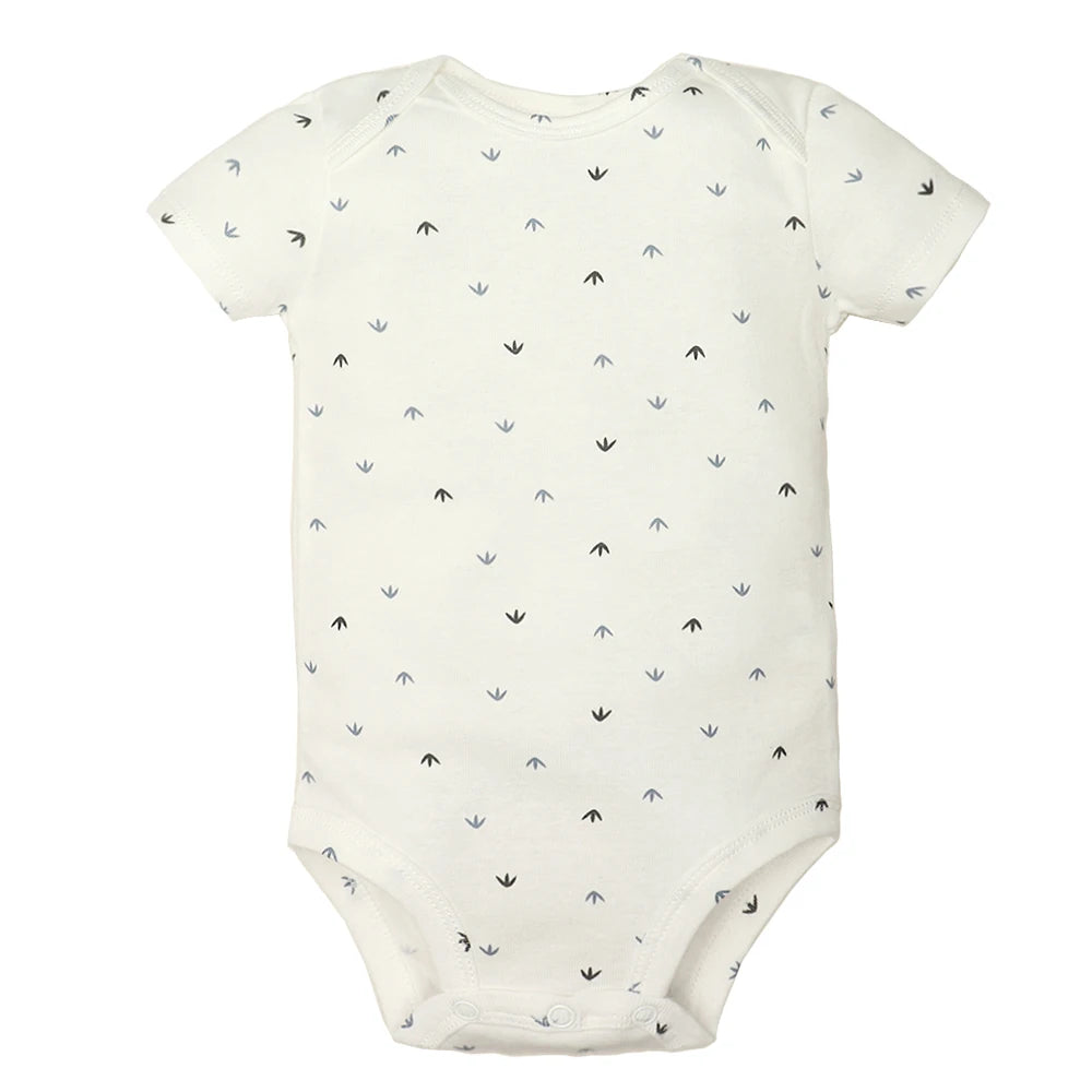 Baby Cotton Short-Sleeve Bodysuits, 5-Pack, 6–24 Months