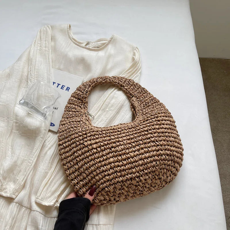 Summer Straw Shoulder Bag for Women Coffee 32cmx17cmx8cm Sa38080c580d04837a765c186c3bea9d0L STYLEINGER