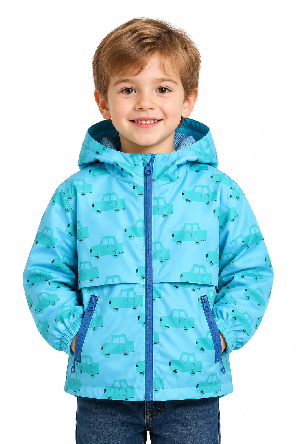 Kids' Hoodie Jacket Animal Print Full-Zip Full-Sleeve Autumn Outerwear