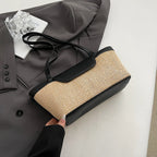 Weave Straw Shoulder Bag for Women - 2025 Summer Tote black 37cmx16cmx11cm Sa51d815221b24e9d89cbff80443edad9g STYLEINGER