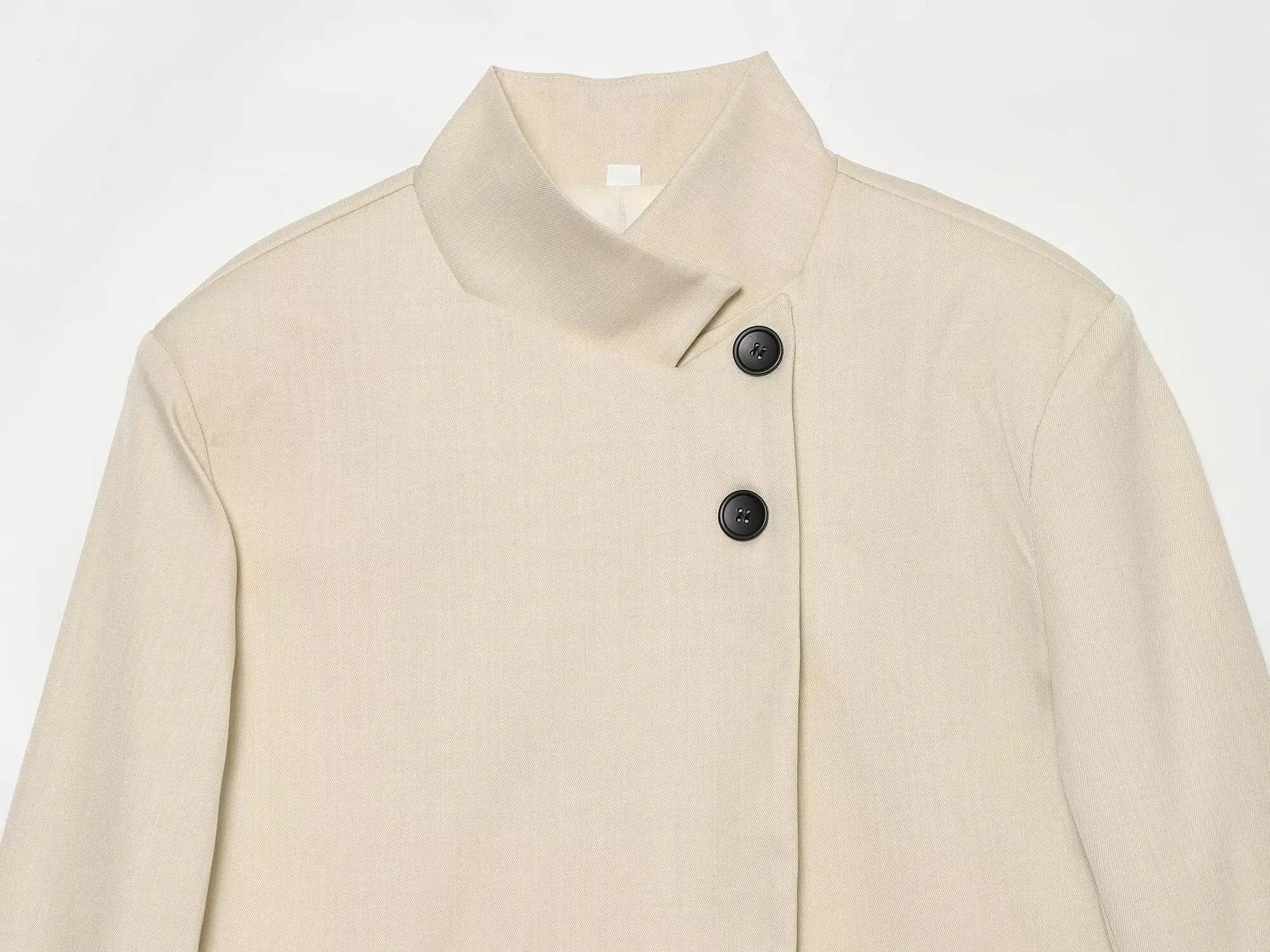 Women's Autumn Blazers Jackets 2026 High Neck Double Button Fashion Elegant Blazers