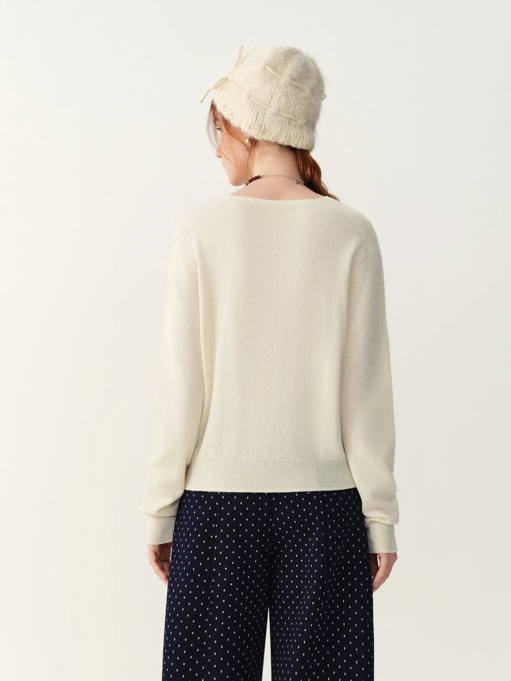 Women's Sweater 100% Wool Crew-Neck Pullover Regular Fit Full-Sleeve Soft Warm Knit Casual Office Winter