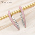 Women's Geometric Cubic Zirconia Dangle Earrings