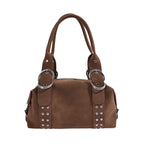 Women's Faux Leather Boston Shoulder Bag