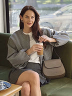 Women’s Cropped Sports Jacket Zip-Up Long Sleeve