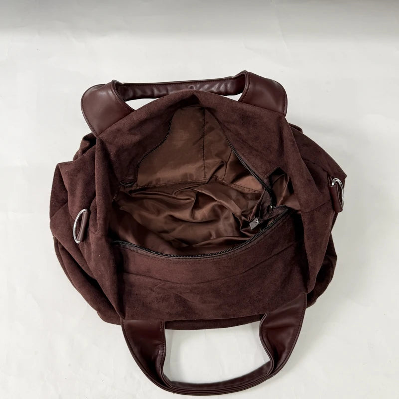 Women's PU Tote Shoulder Bag with Zip Closure