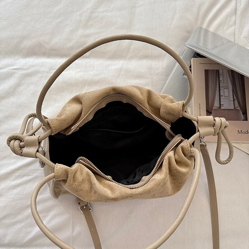 Women's Soft PU Tote Shoulder Bag with Hasp Closure