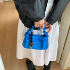Women's Faux Suede Leather Crossbody Bag with Short Handle