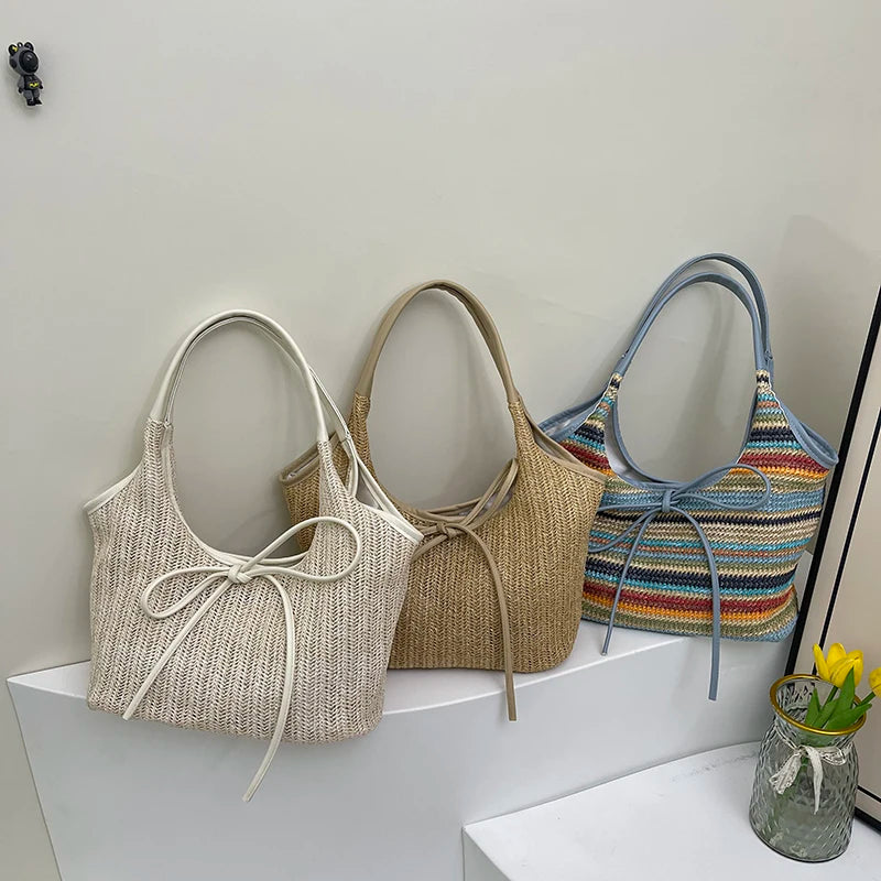 Big Straw Weave Tote Bag for Women - Summer 2025 Sb73b87c8e754409d99fd8161fb49a1f3S STYLEINGER