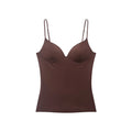 Women's Top Solid Backless Corset V-Neck Thin-Strap Cami Tank Top