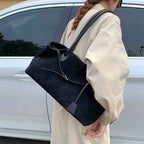 Women's Retro PU Leather Underarm Tote Bag – Casual Shoulder Handbag
