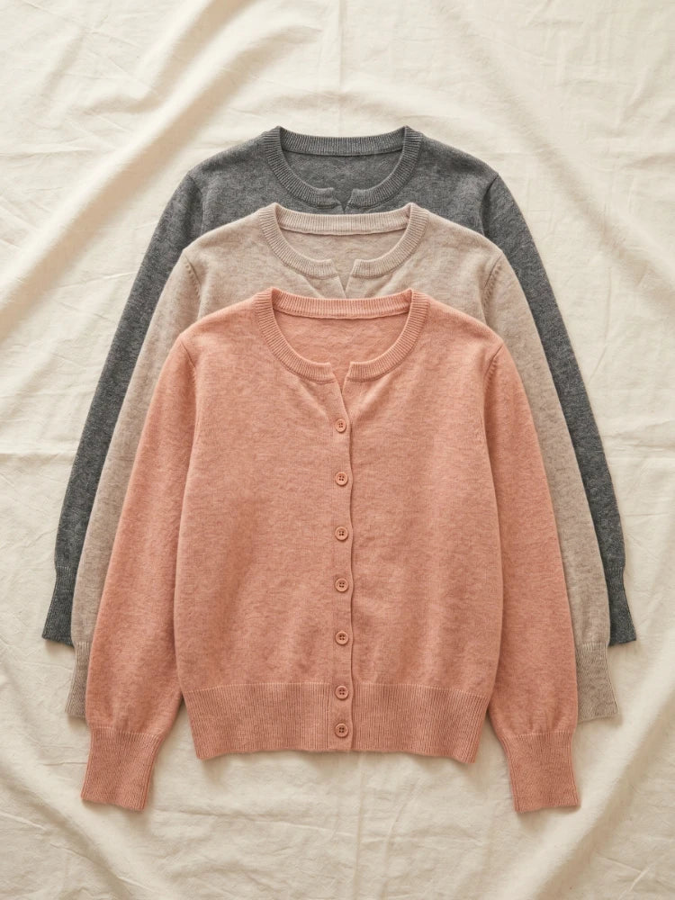 Fashion Women's Cardigan Soft Knit Loose Short  Autumn Winter Casual Sweater